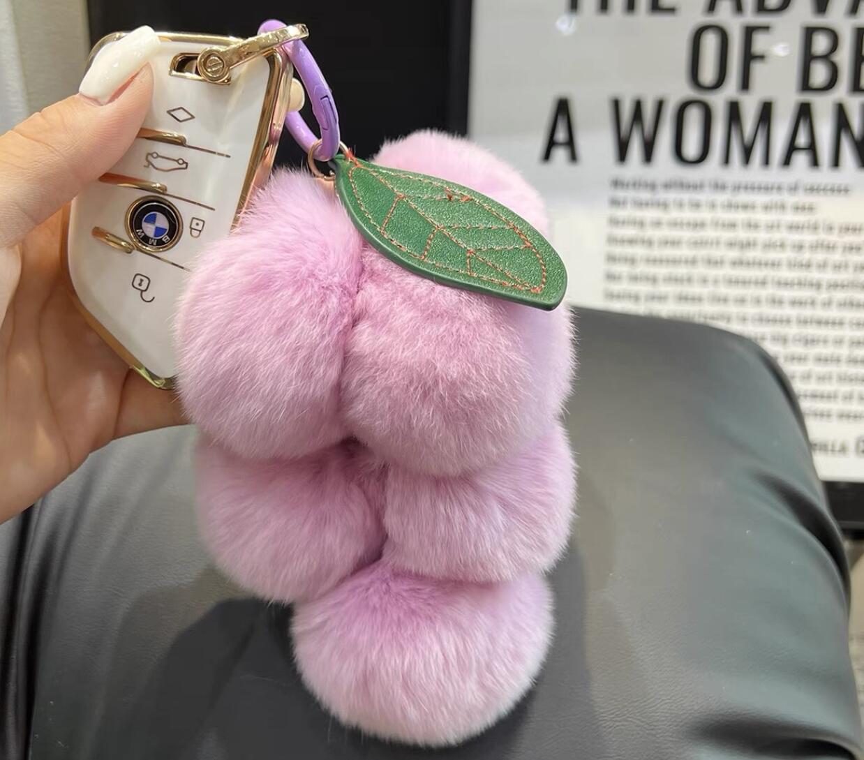 Grape Plush Keychain