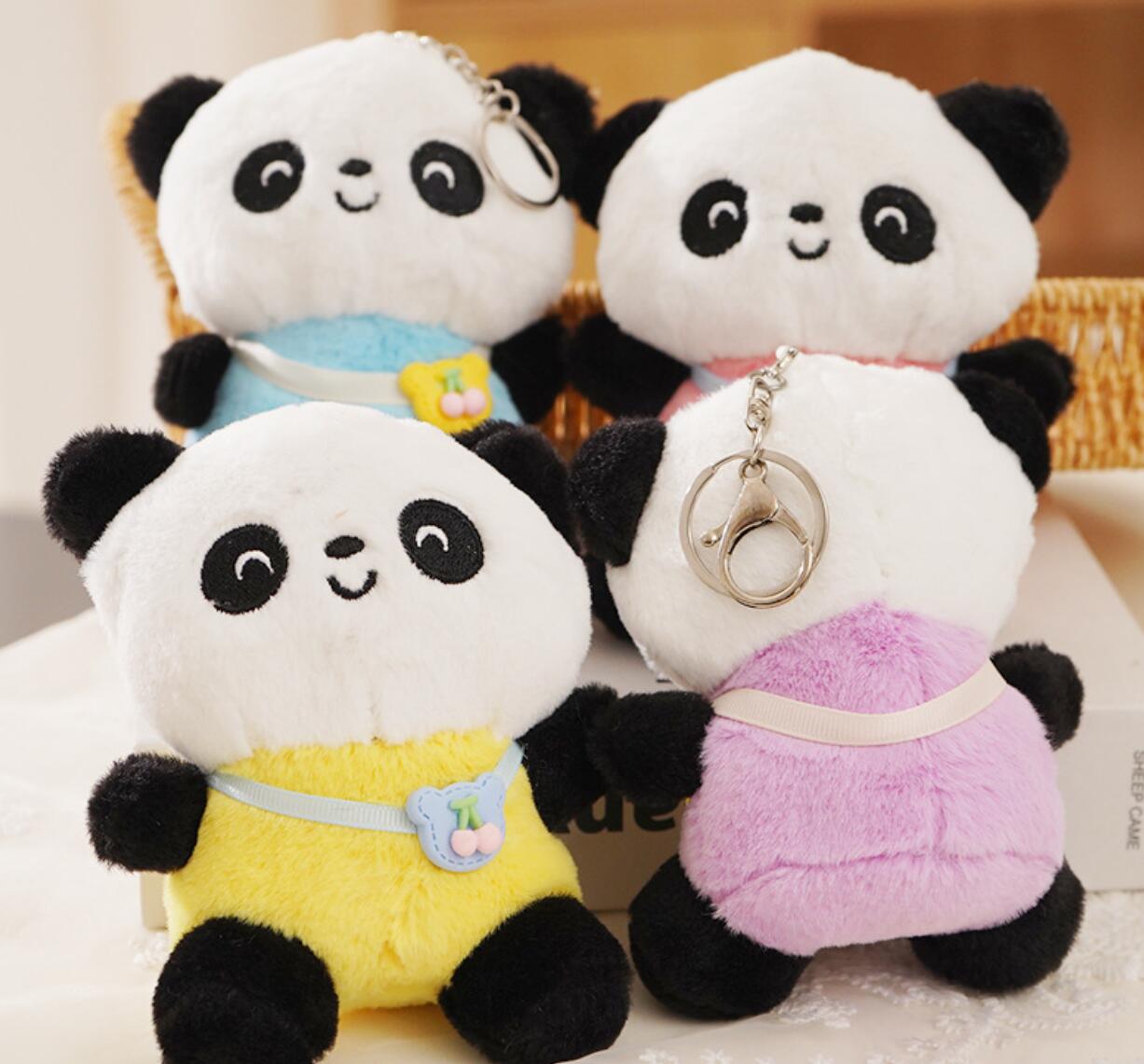 Cartoon Panda Plush Keychain