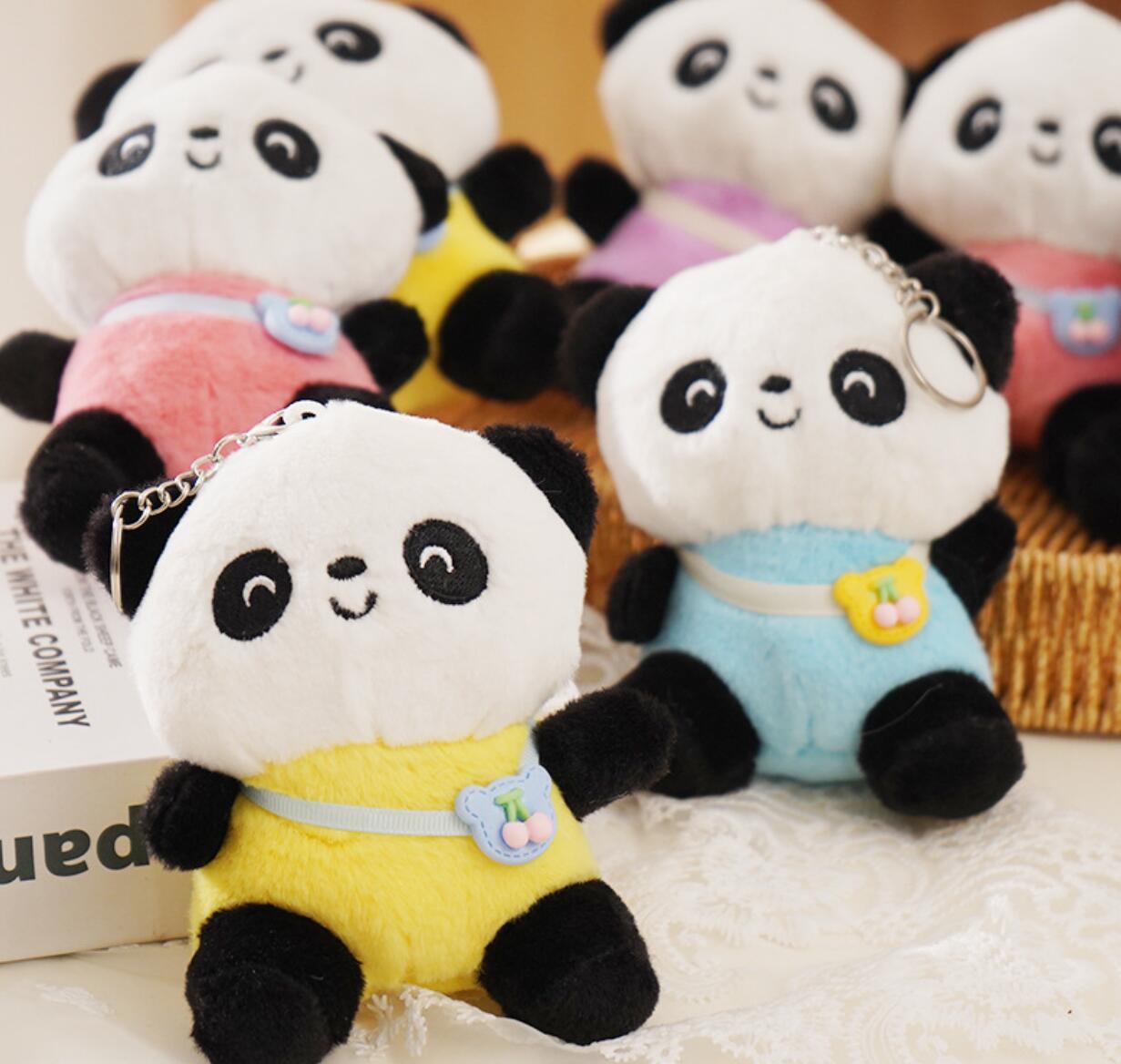 Cartoon Panda Plush Keychain