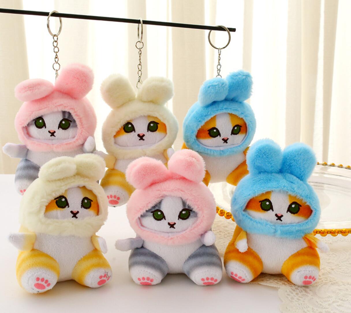 Cute Kitty Plush Keychain