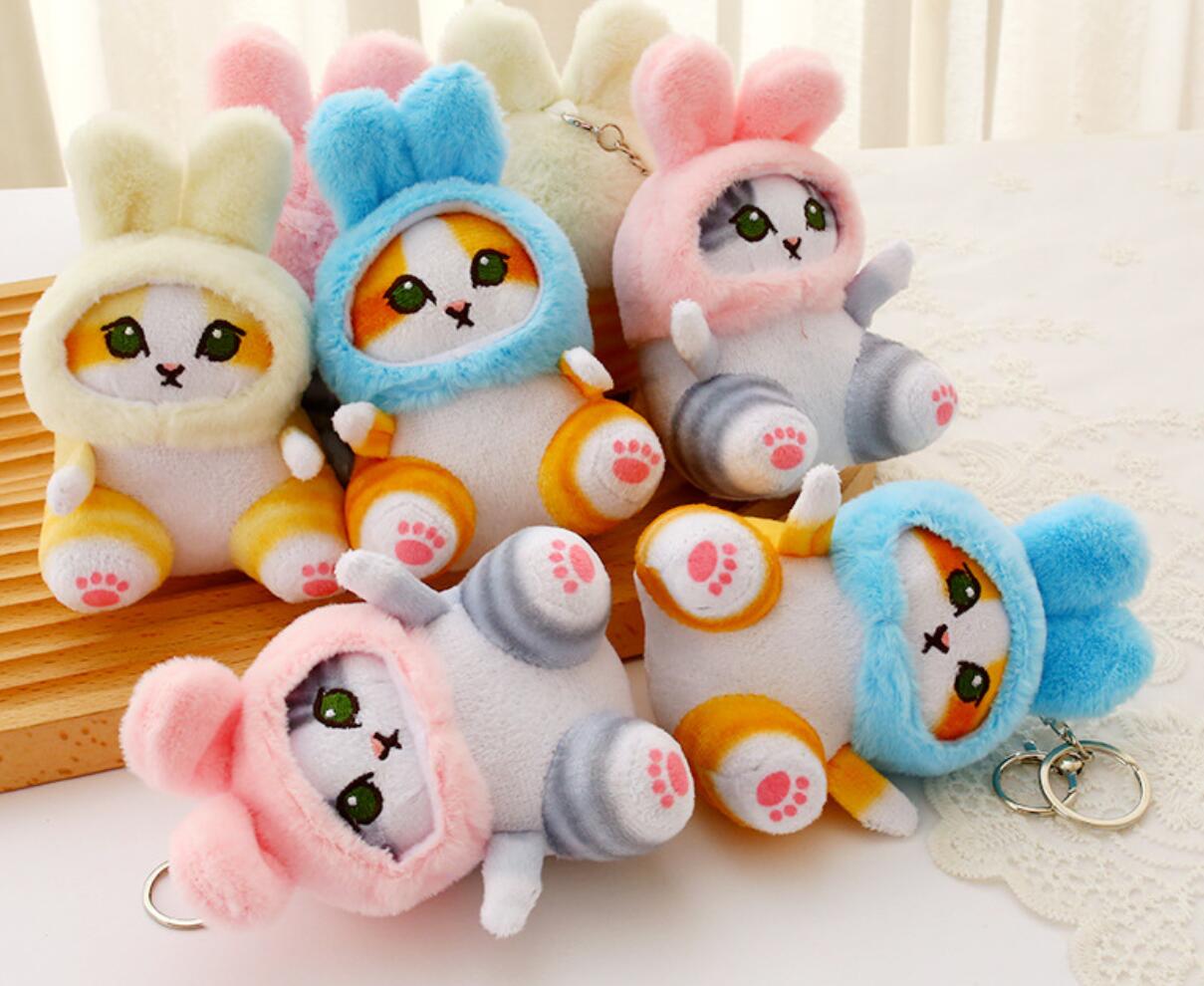 Cute Kitty Plush Keychain
