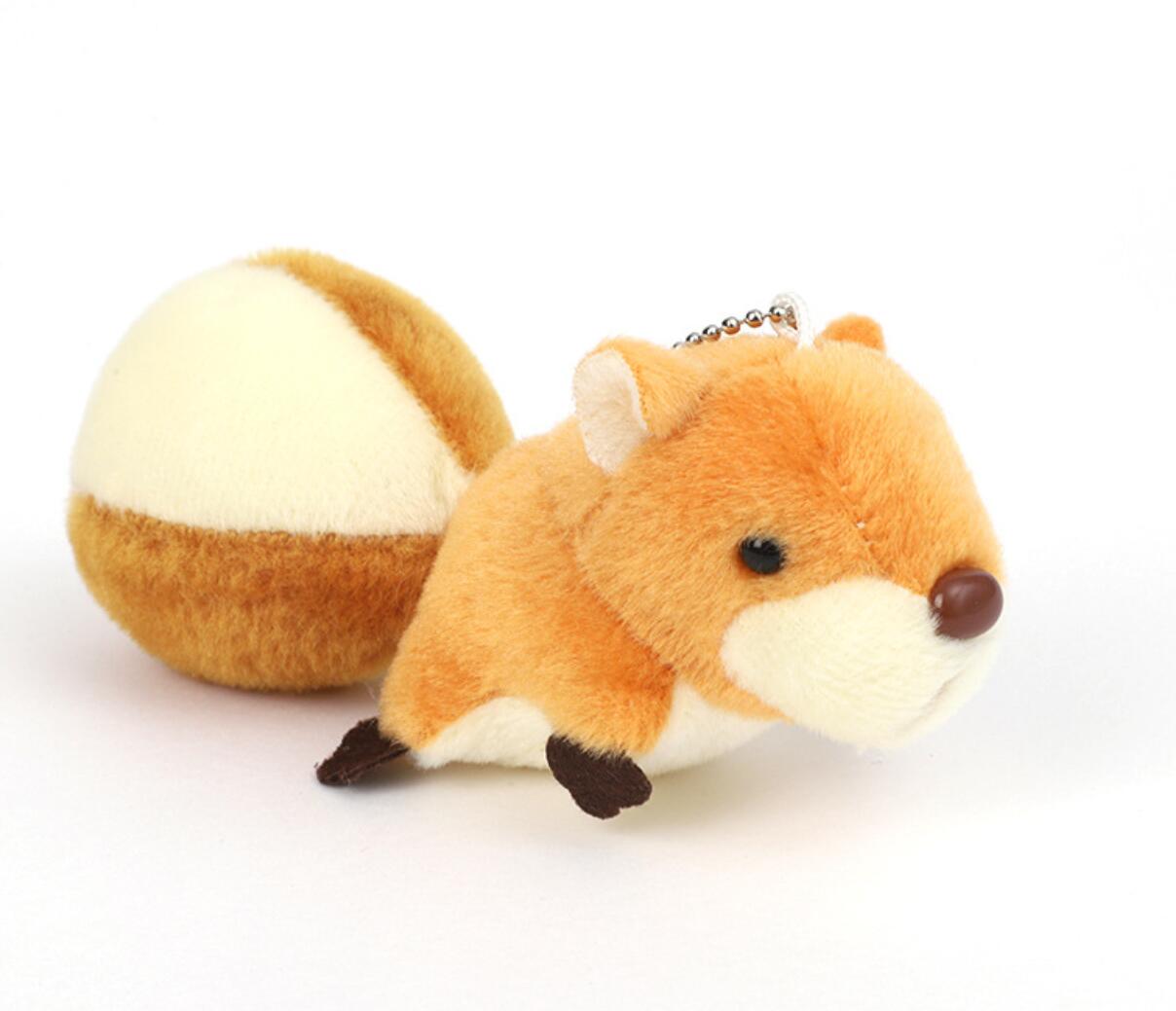 Squirrel Plush Keychain