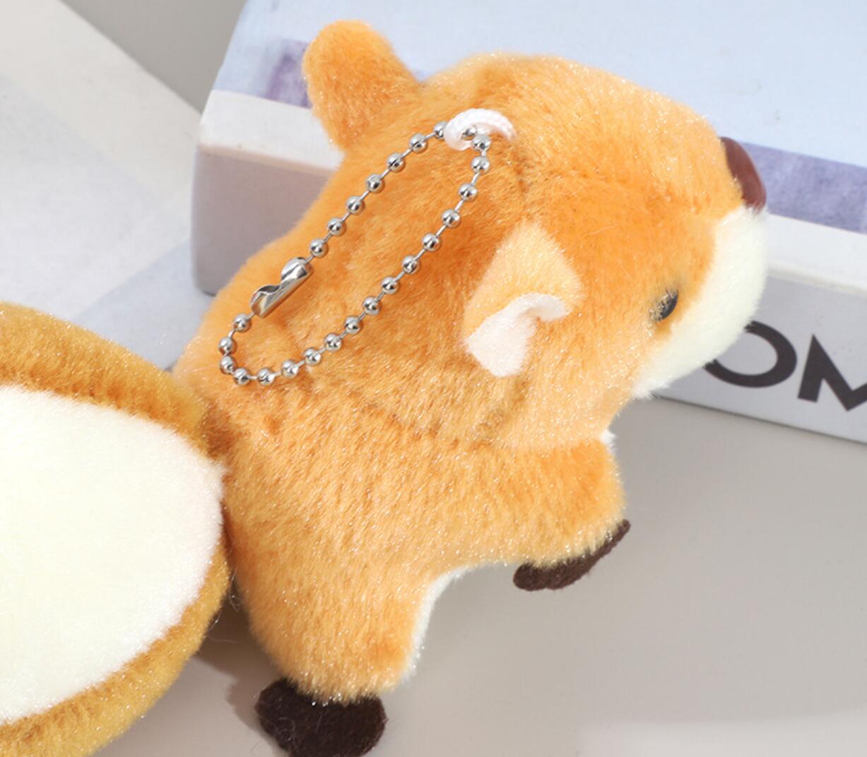 Squirrel Plush Keychain