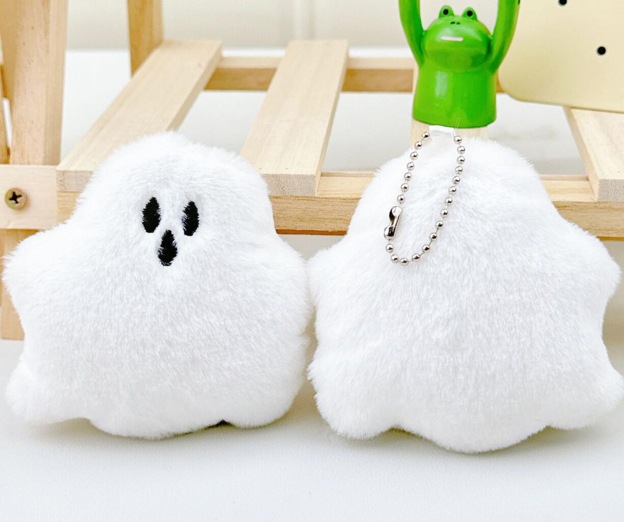 Halloween Ghost Plush Keychain