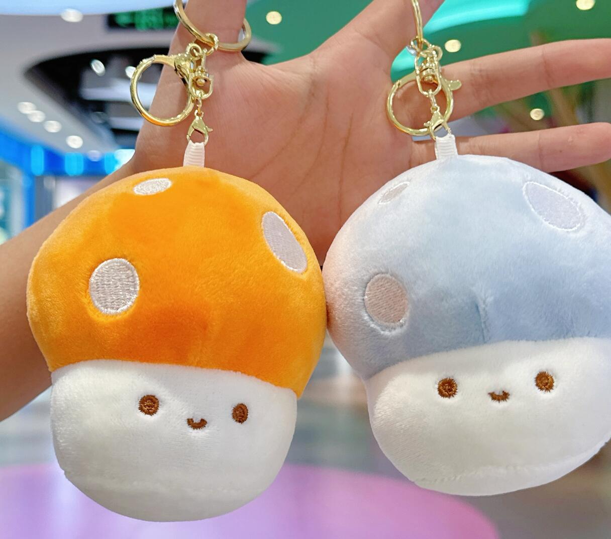 Cute Mushroom Plush Keychain