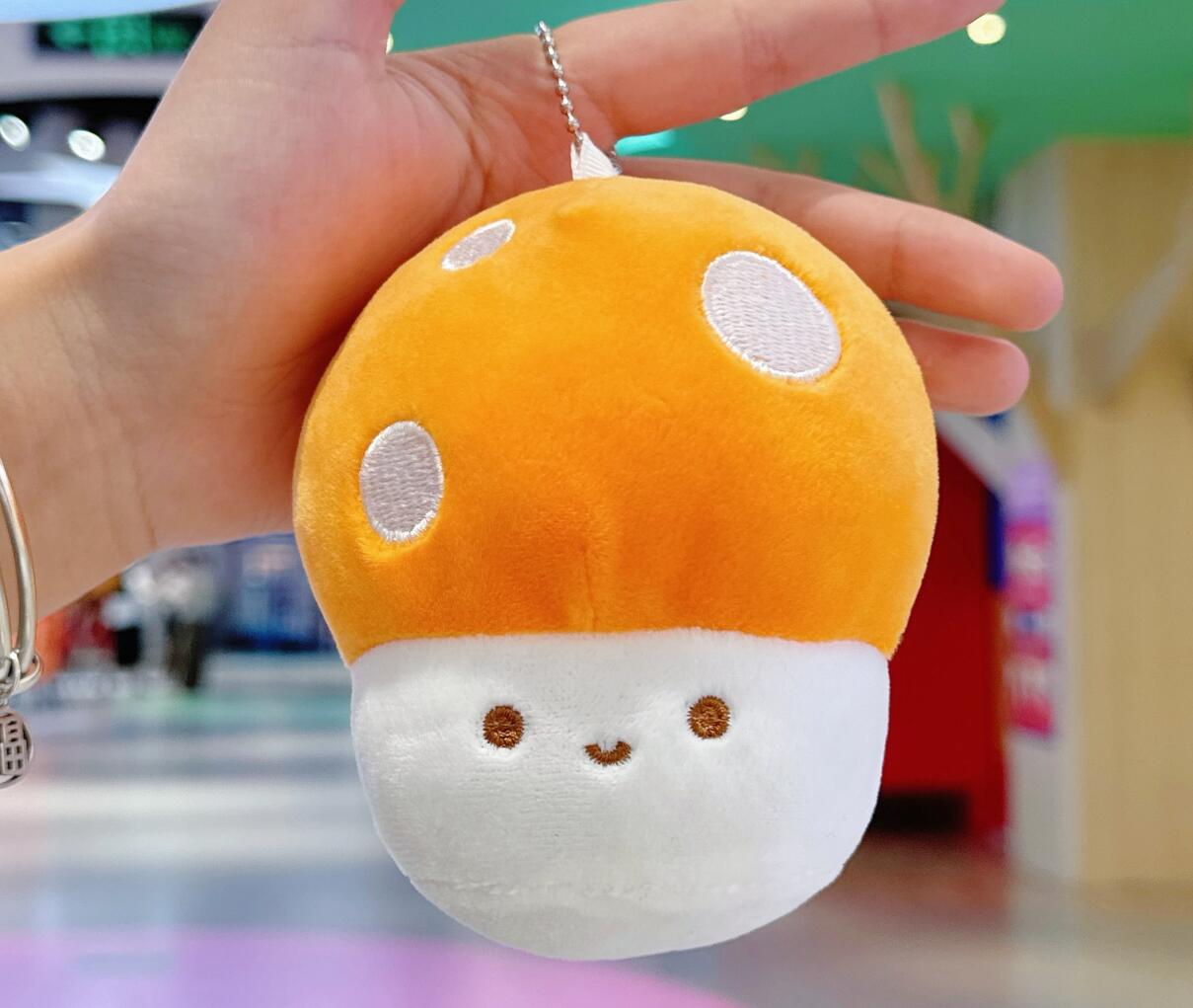 Cute Mushroom Plush Keychain