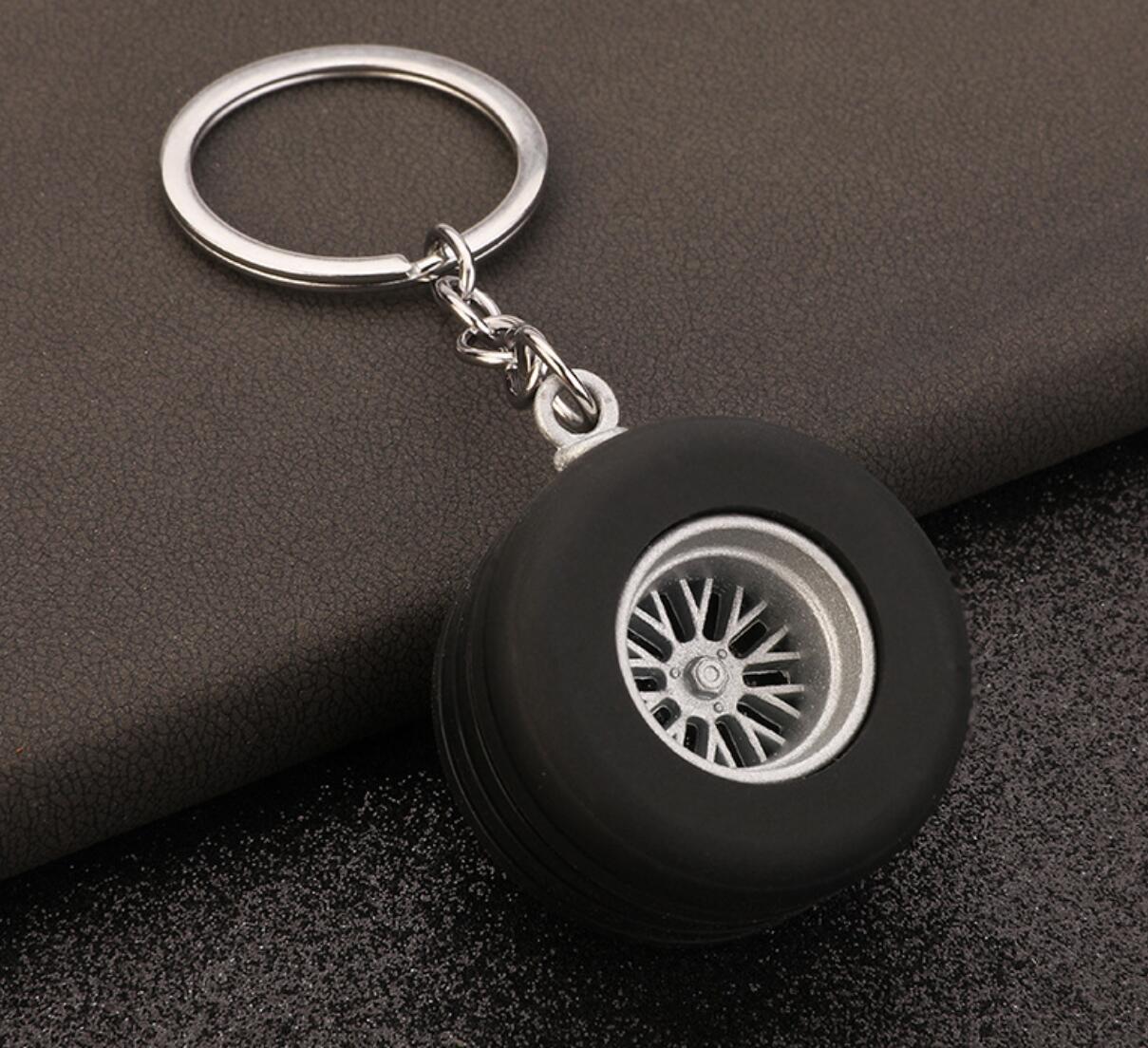 Sports Car Tire Keychain