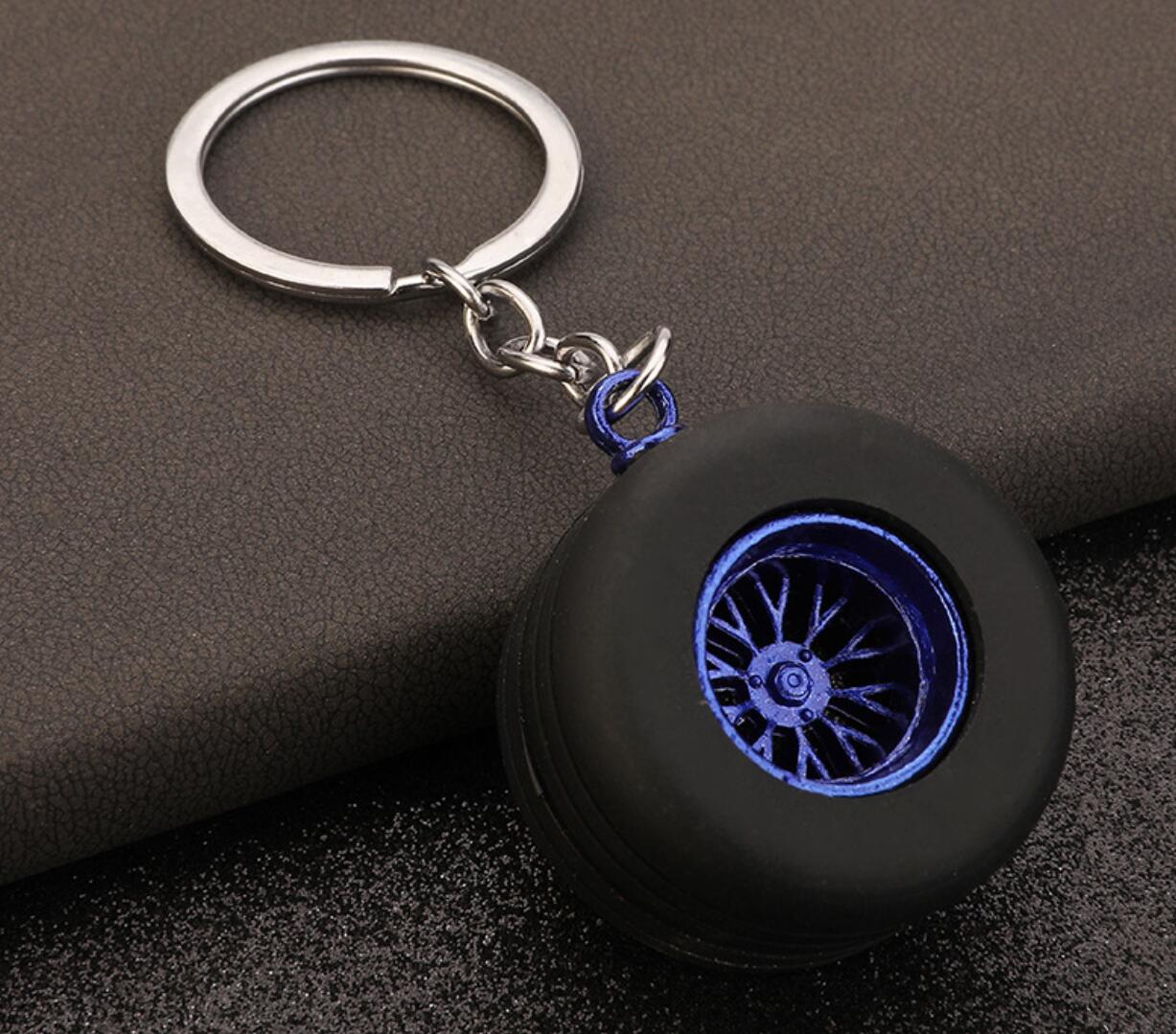 Sports Car Tire Keychain