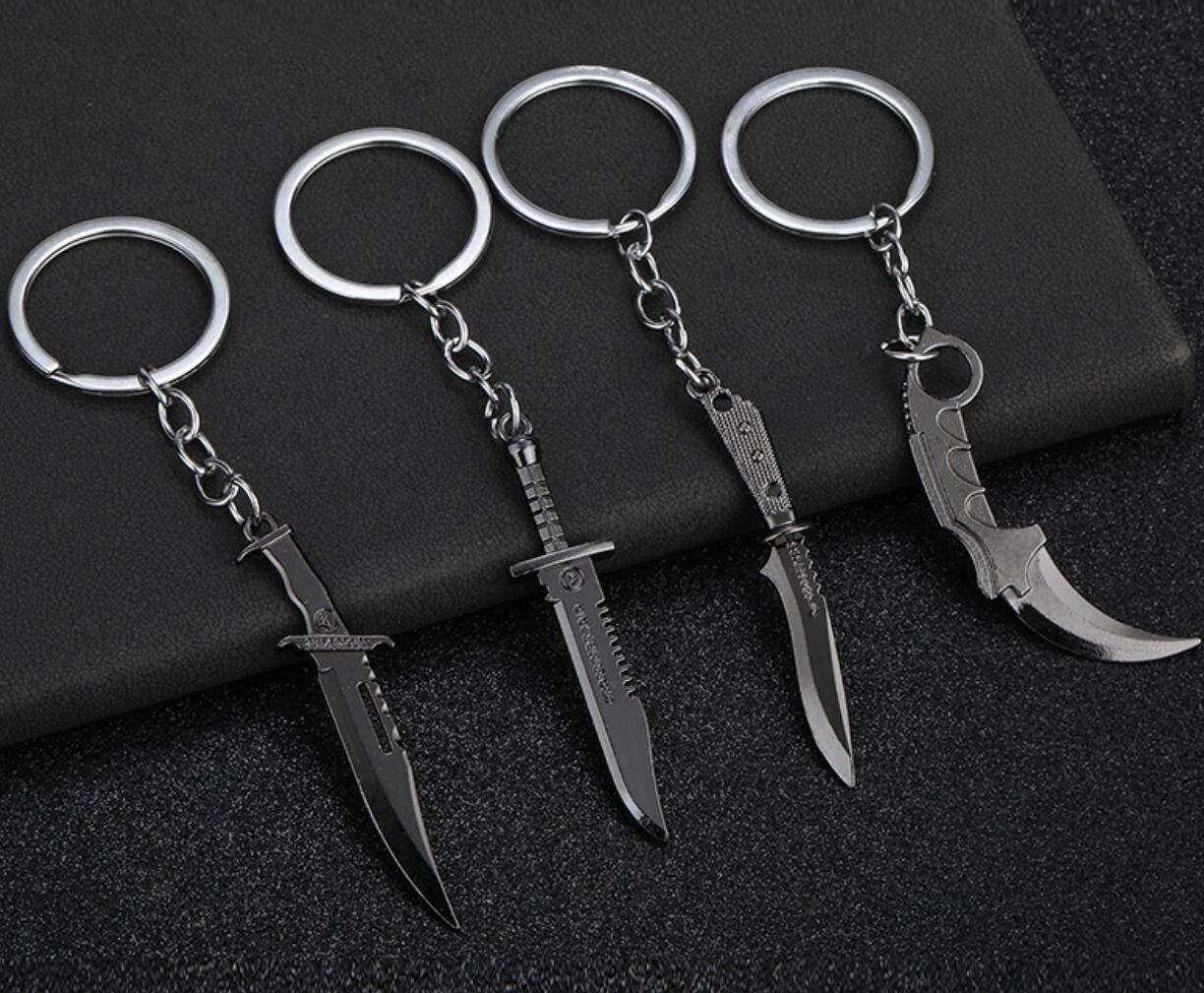 Metal Claw Knife Model Keychain