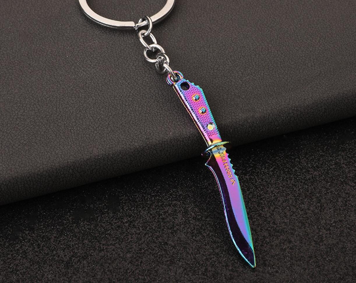 Metal Claw Knife Model Keychain