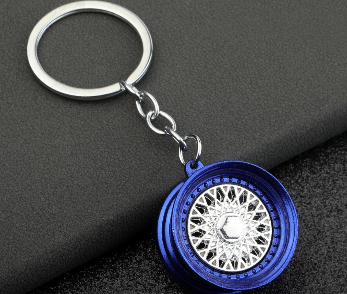 Car Modification Wheel Hub Keychain