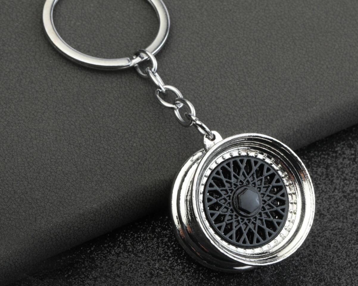 Car Modification Wheel Hub Keychain