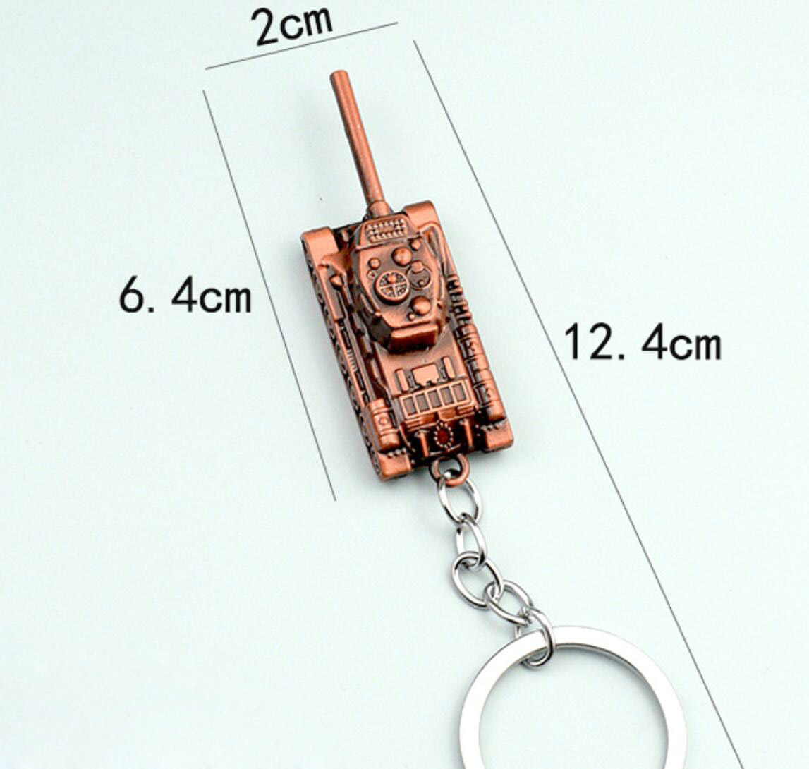 Personalized tank model keychain