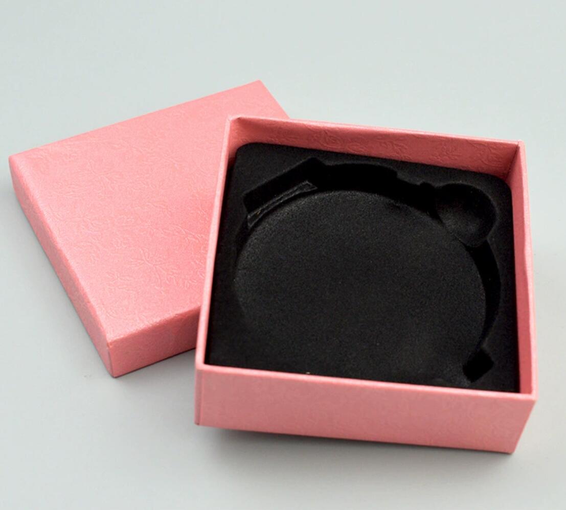 Alloy folding double-sided crystal makeup mirror