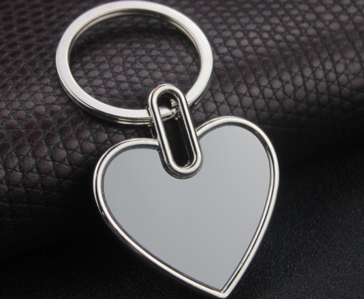 Blank metal tag keychain
