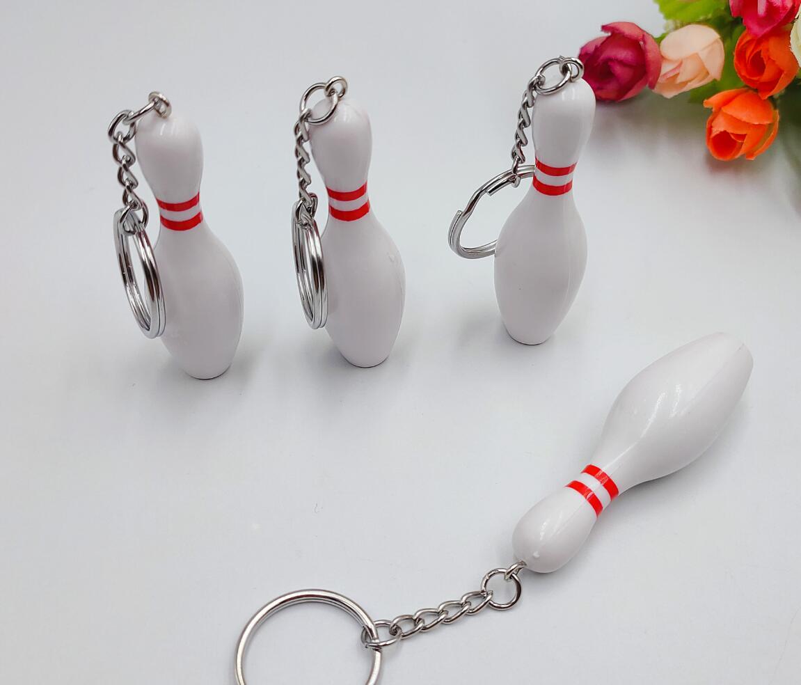Mini bowling keychain