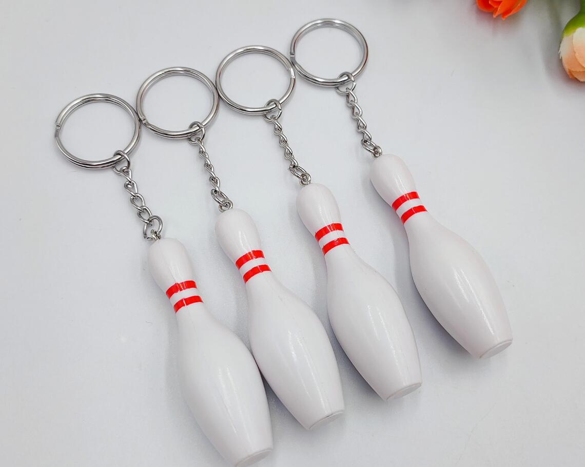 Mini bowling keychain