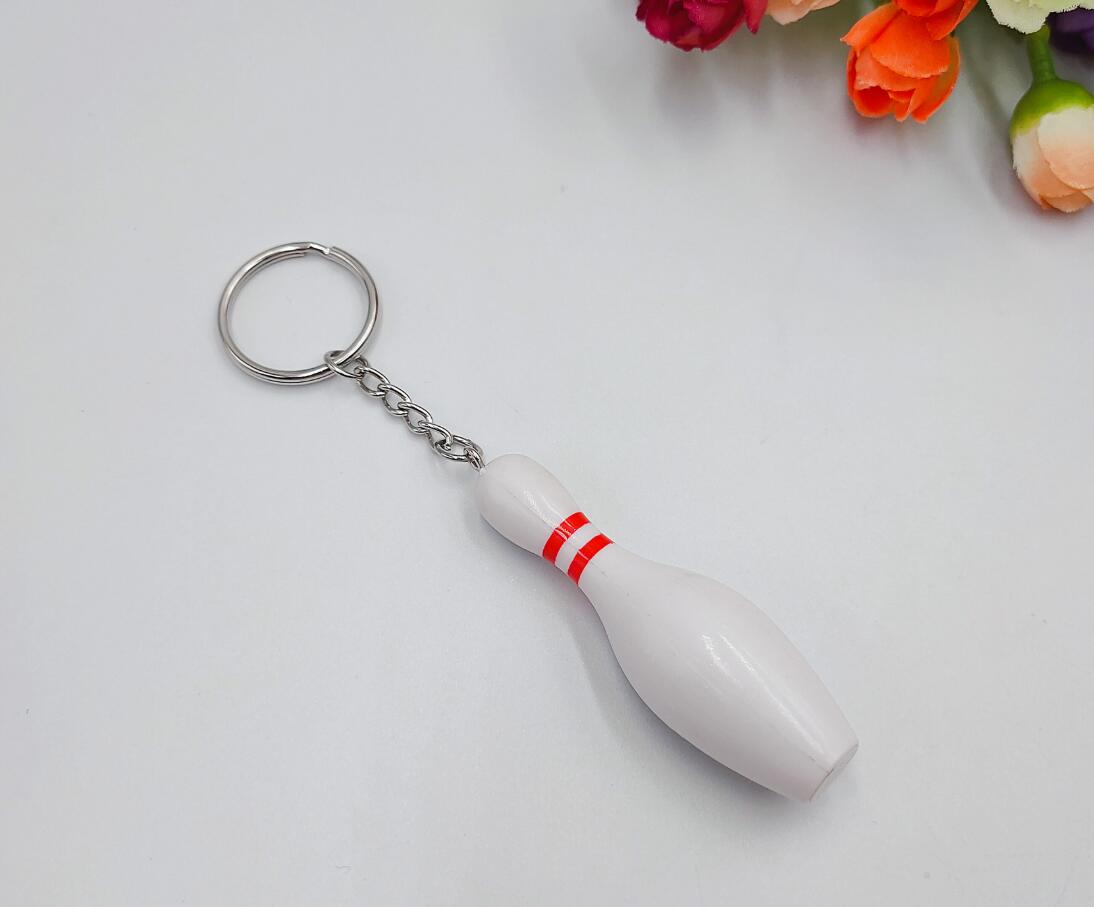 Mini bowling keychain