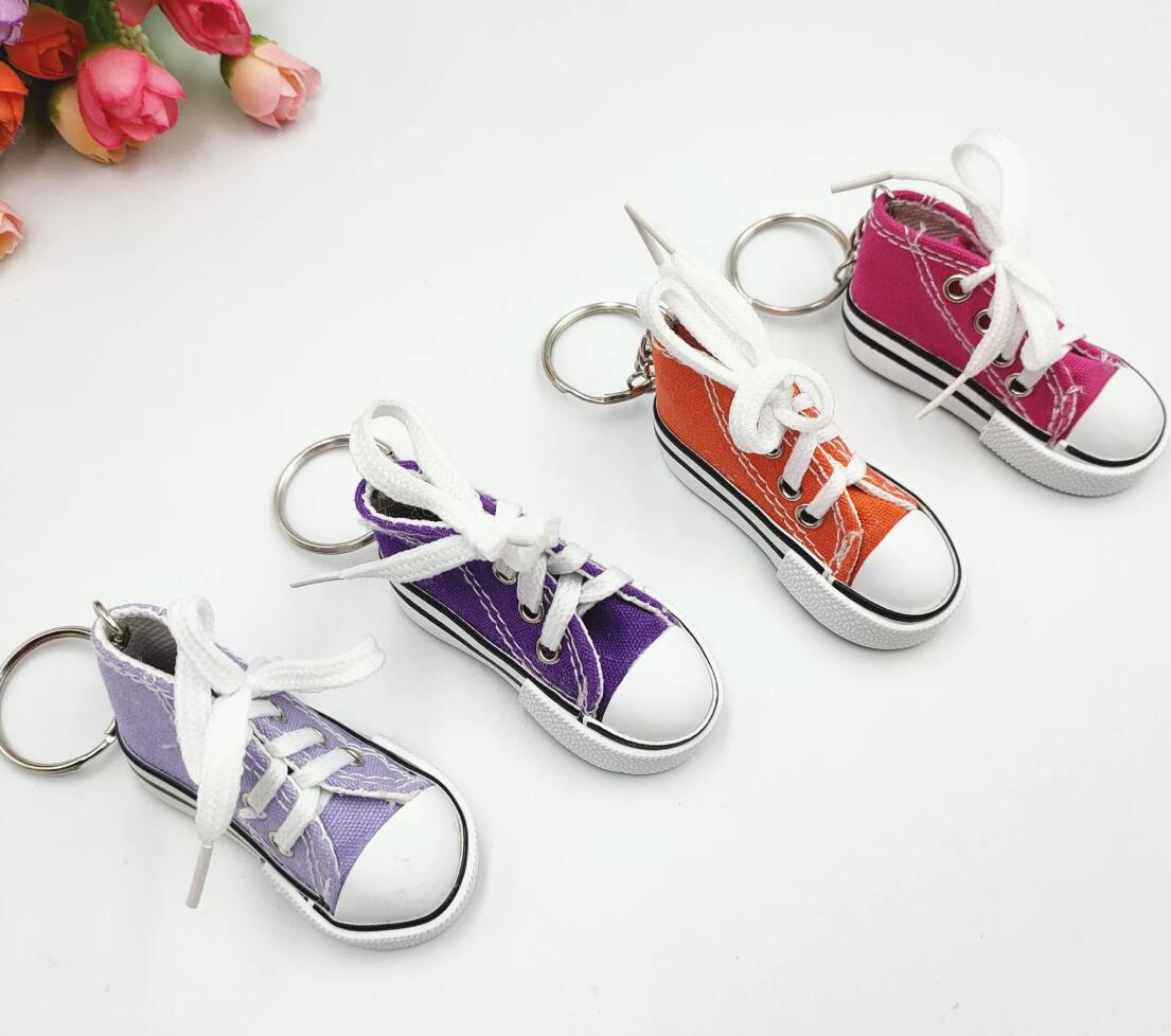 Mini 7.5CM canvas shoe keychain