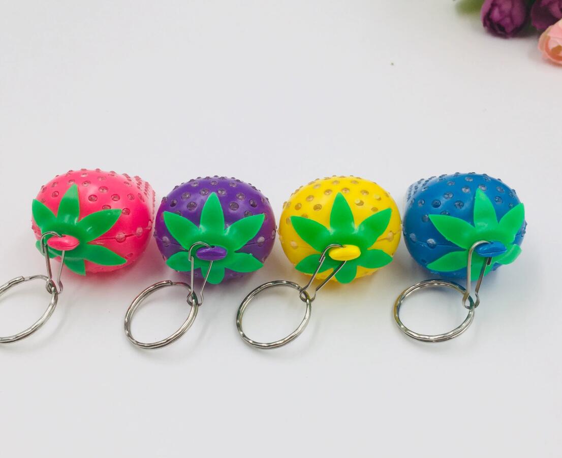 LED strawberry keychain