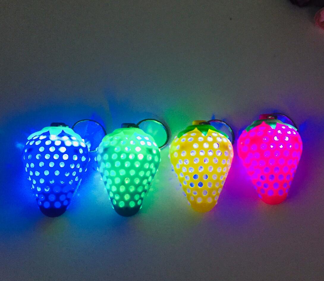 LED strawberry keychain
