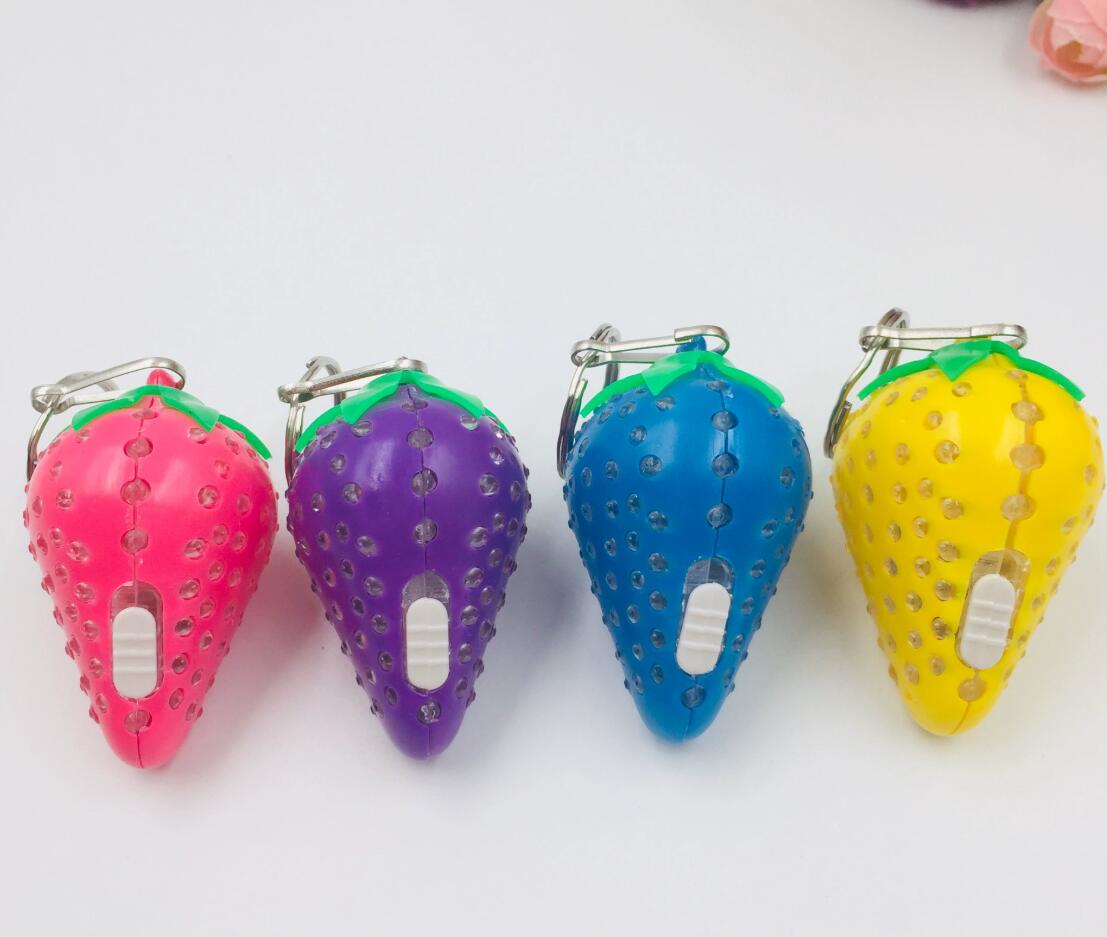 LED strawberry keychain