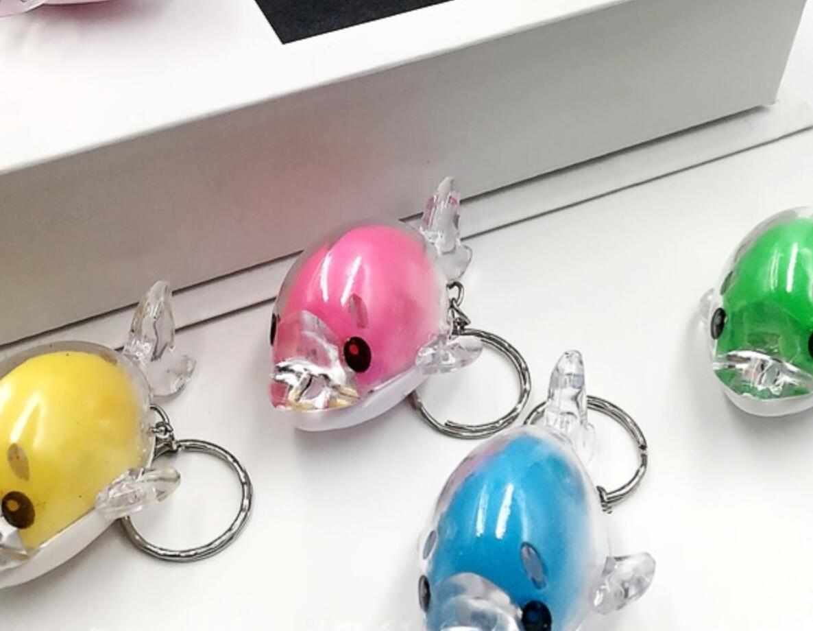 Dolphin LED keychain