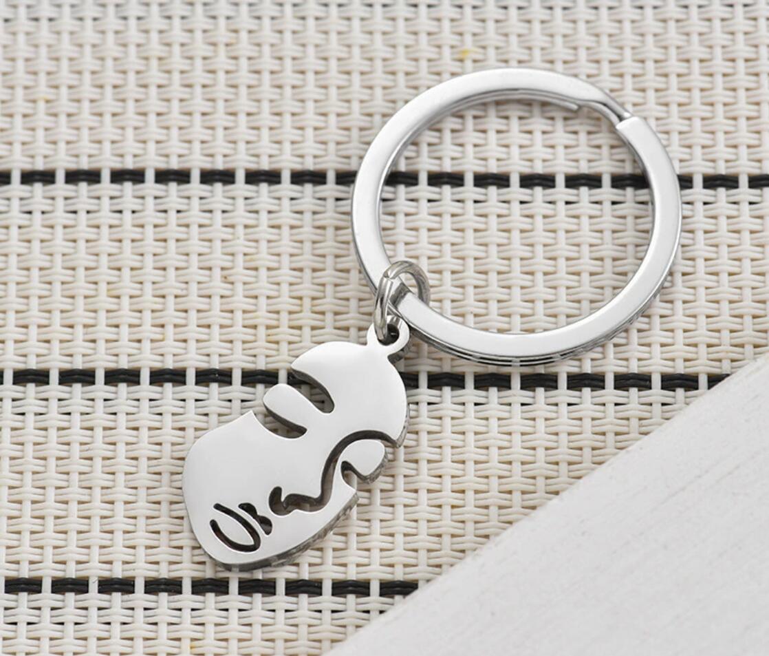 Personalized beauty face keychain