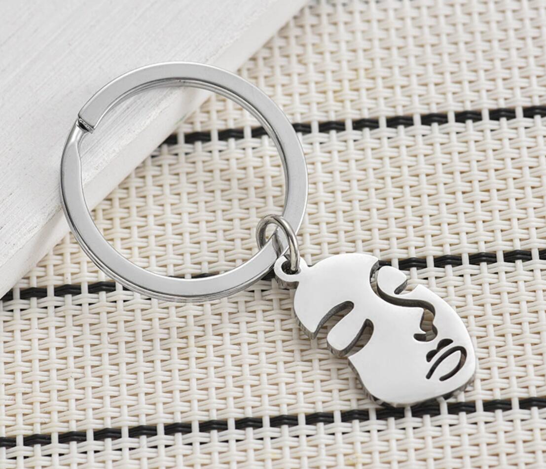 Personalized beauty face keychain