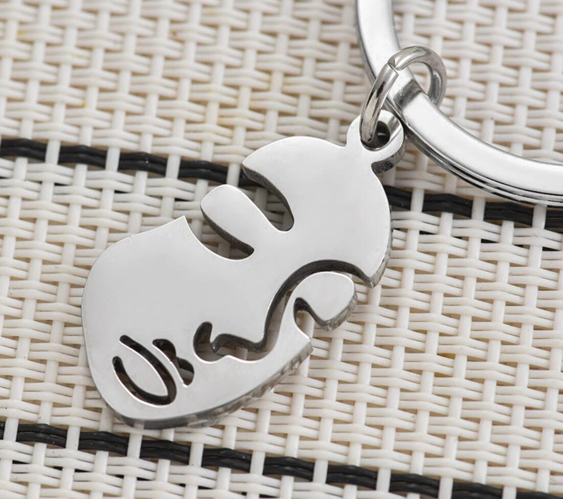 Personalized beauty face keychain