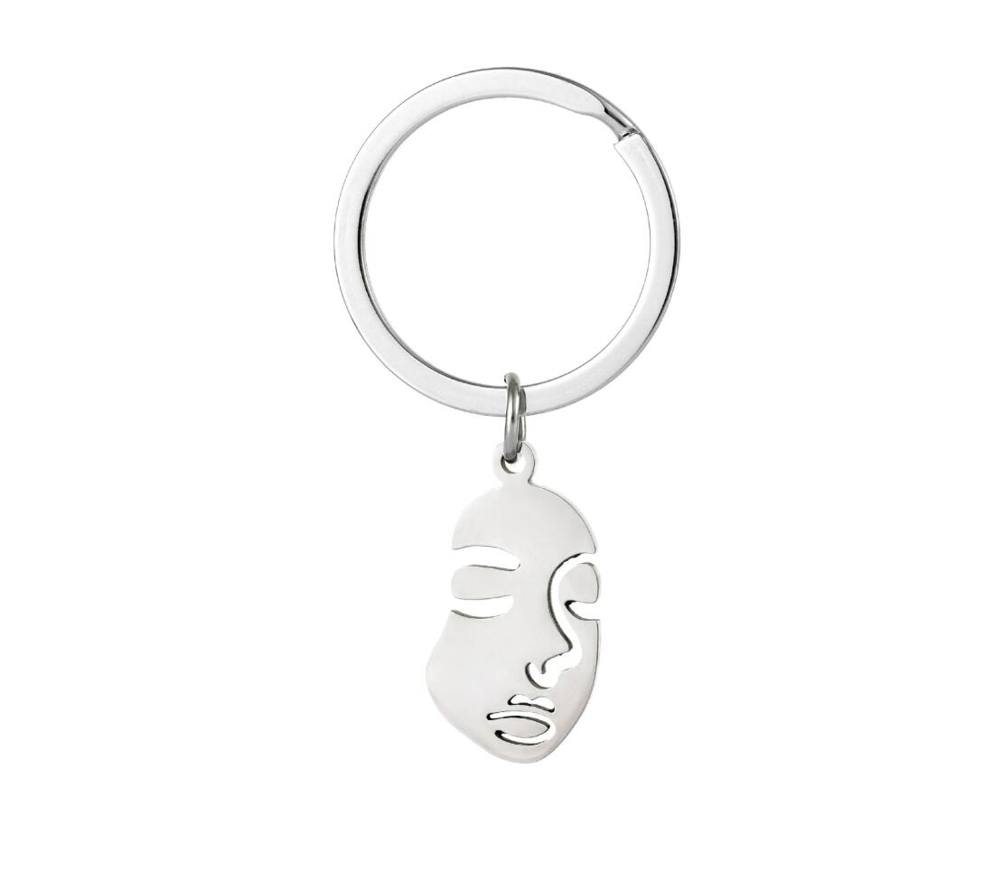 Personalized beauty face keychain