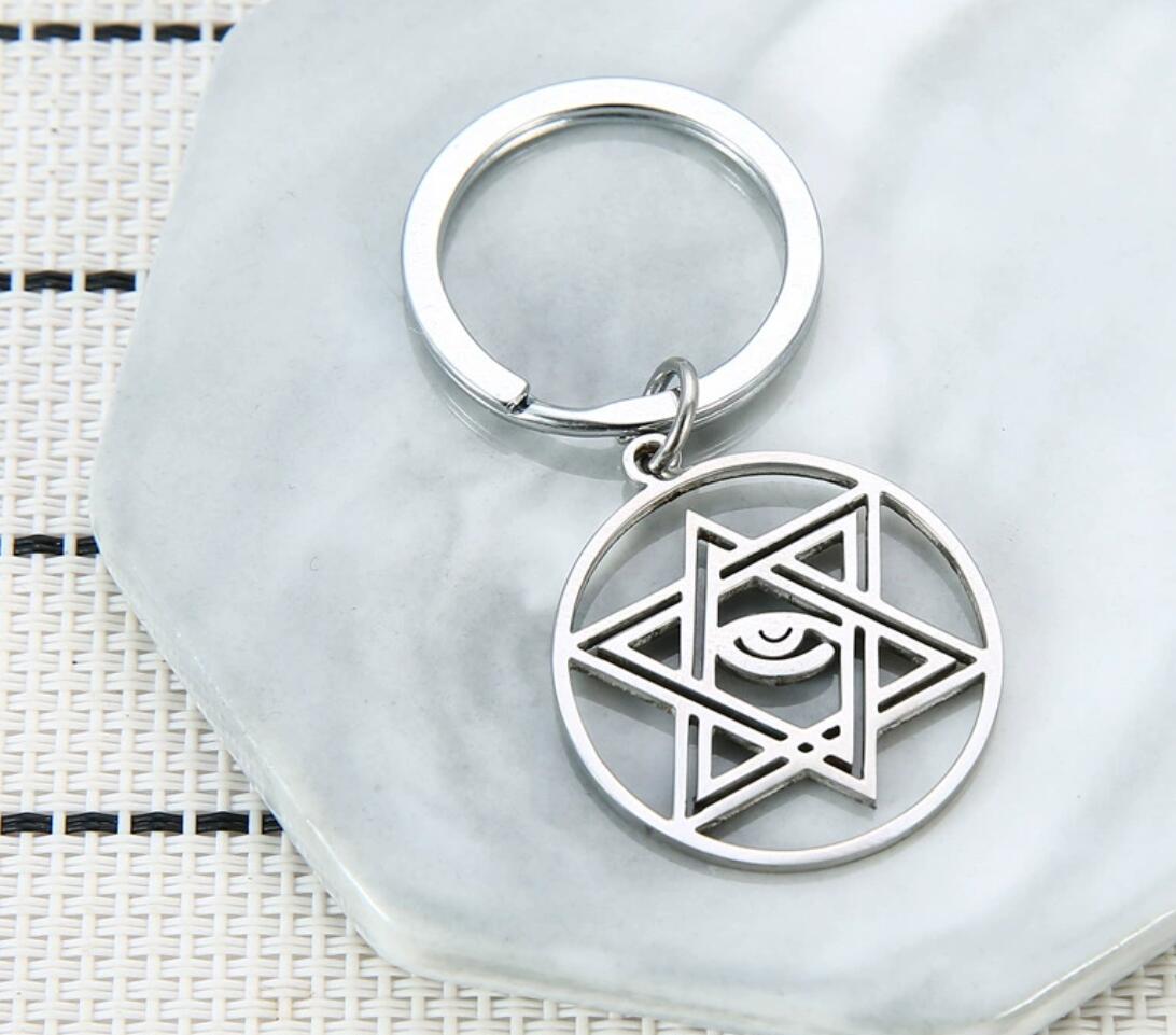 Evil Eye Hollow Stainless Steel Keychain