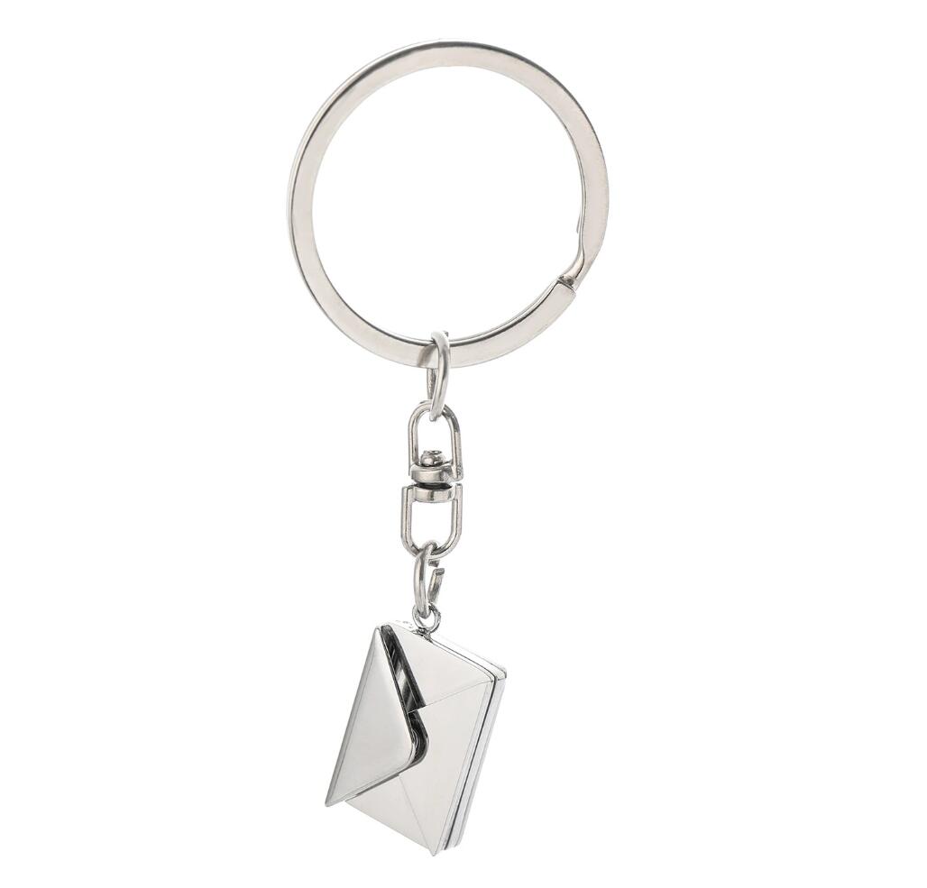 Creative envelope stainless steel keychain