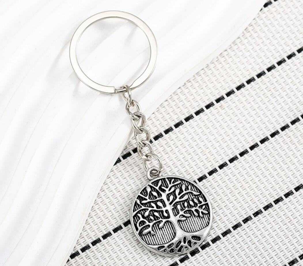 Tree of Life Retro Metal Keychain