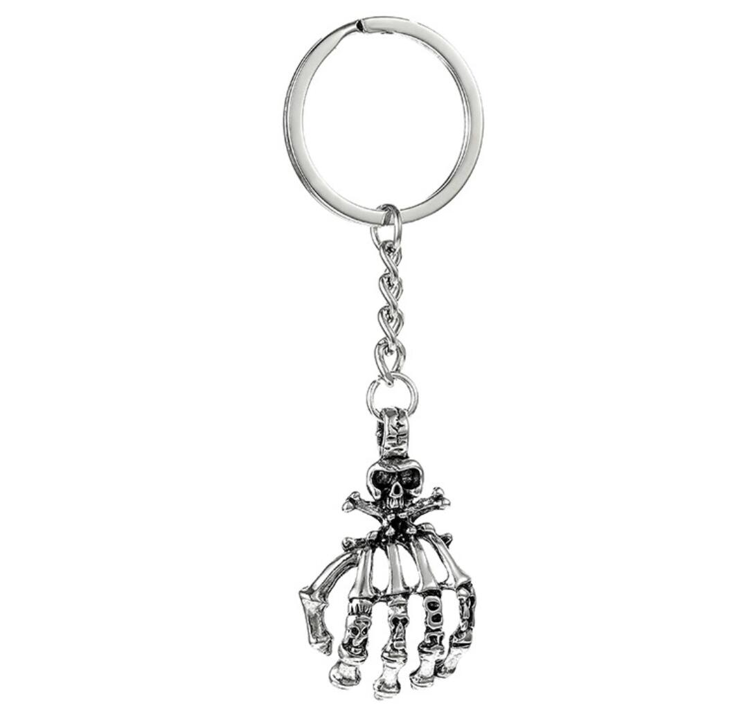 Skull palm keychain