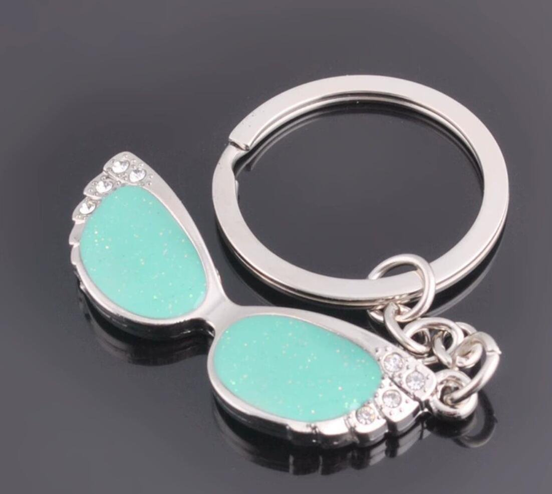 Rhinestone glasses keychain