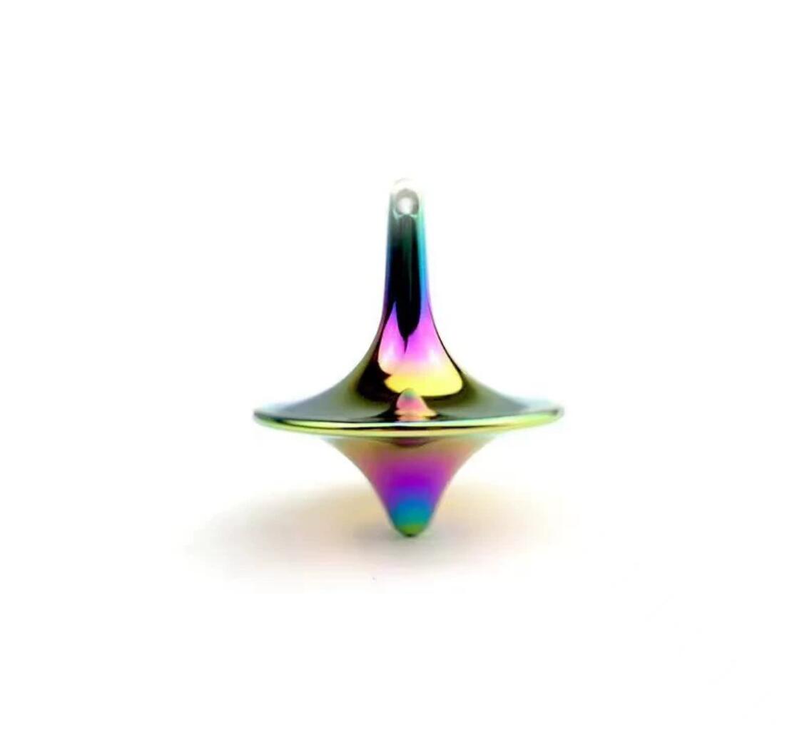 Mini alloy stress toy fingertip spinning top