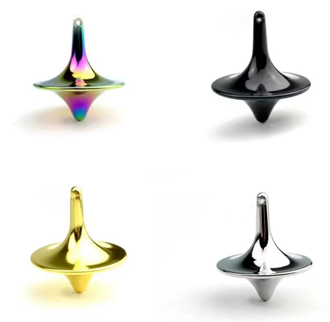 Mini alloy stress toy fingertip spinning top