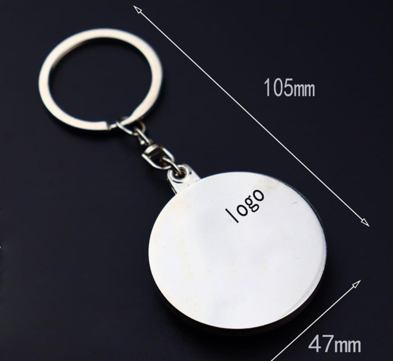Rotatable creative turntable keychain