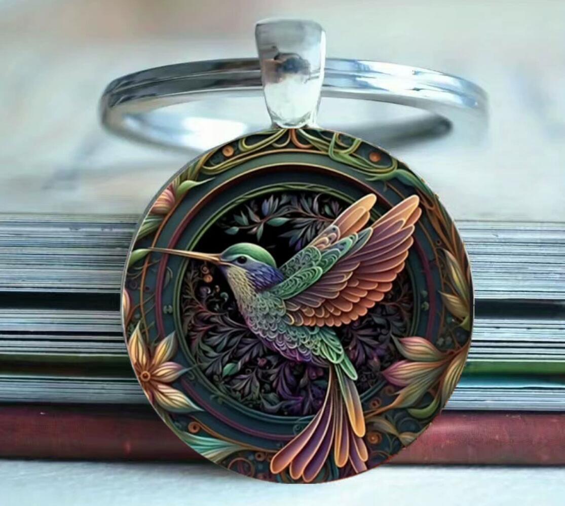 Cute hummingbird keychain