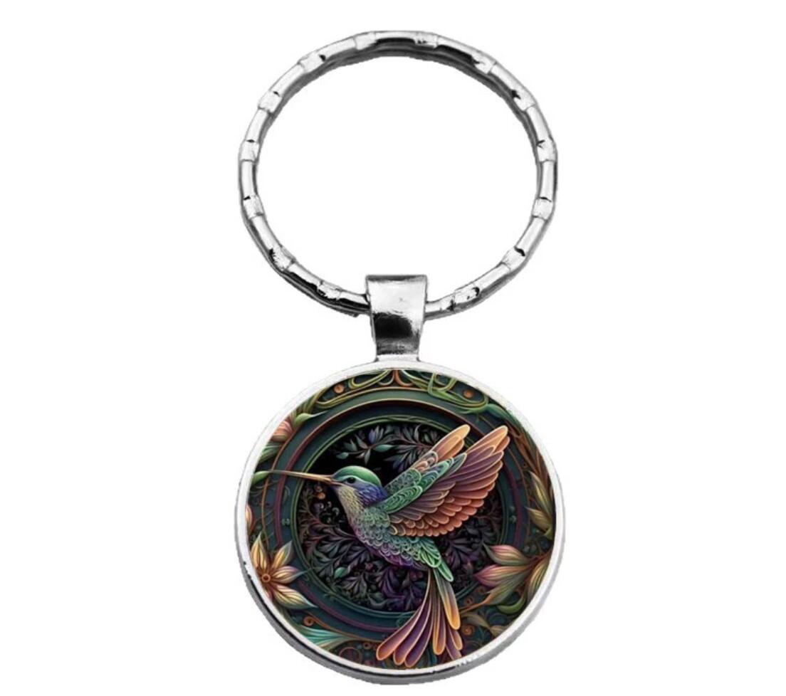 Cute hummingbird keychain