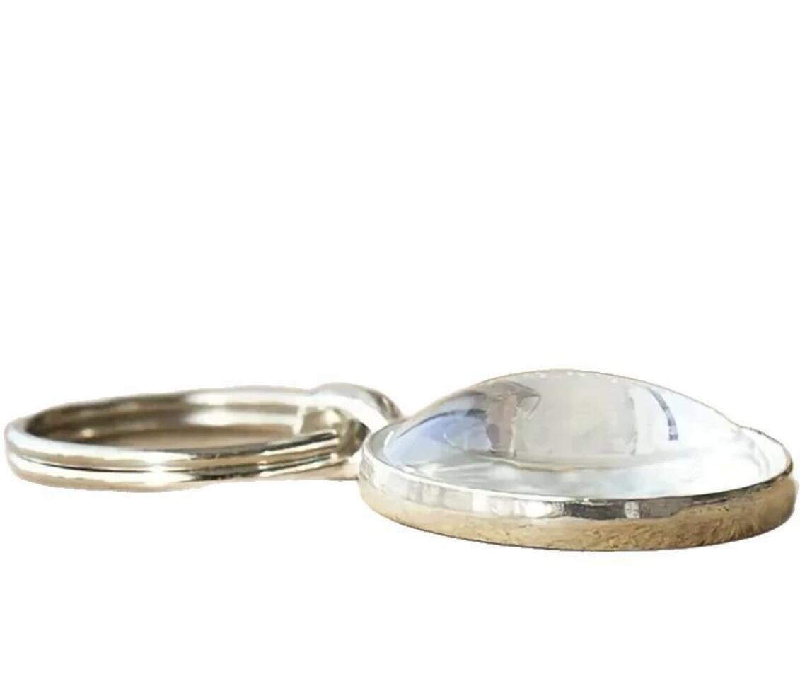 Bible Quote Time Gem Keychain