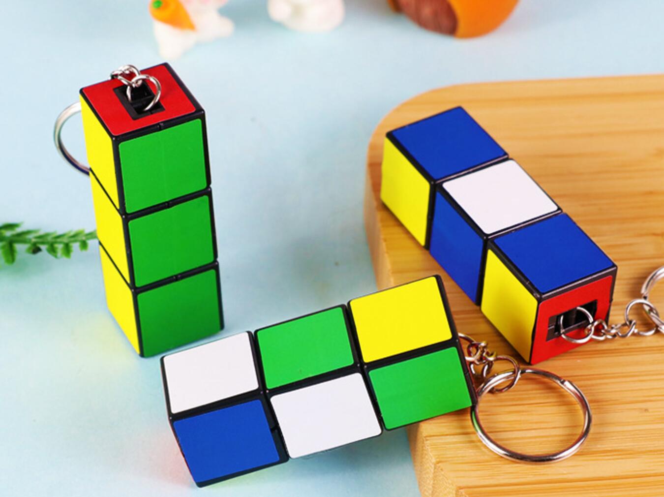 Rectangular Rubik's Cube Keychain