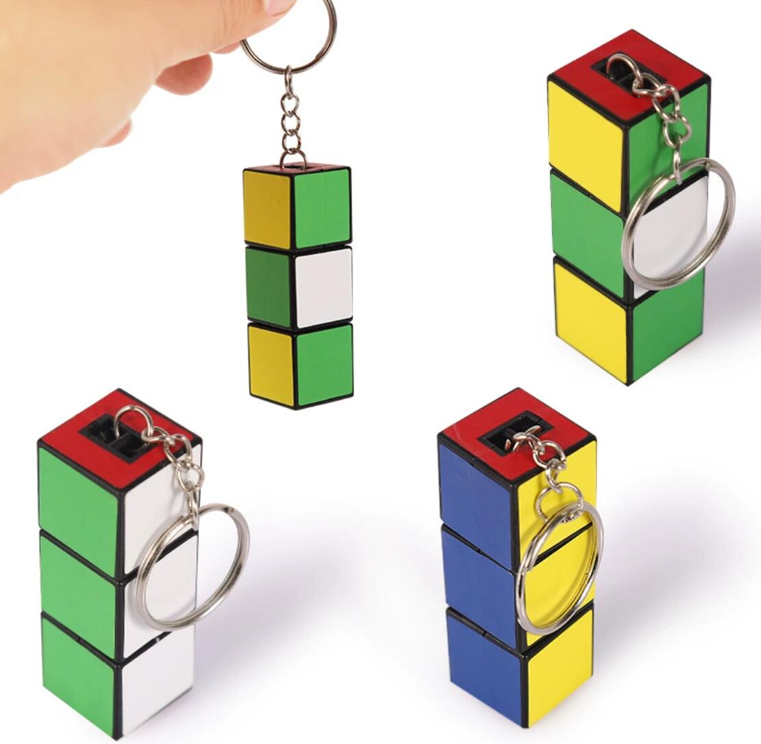 Rectangular Rubik's Cube Keychain
