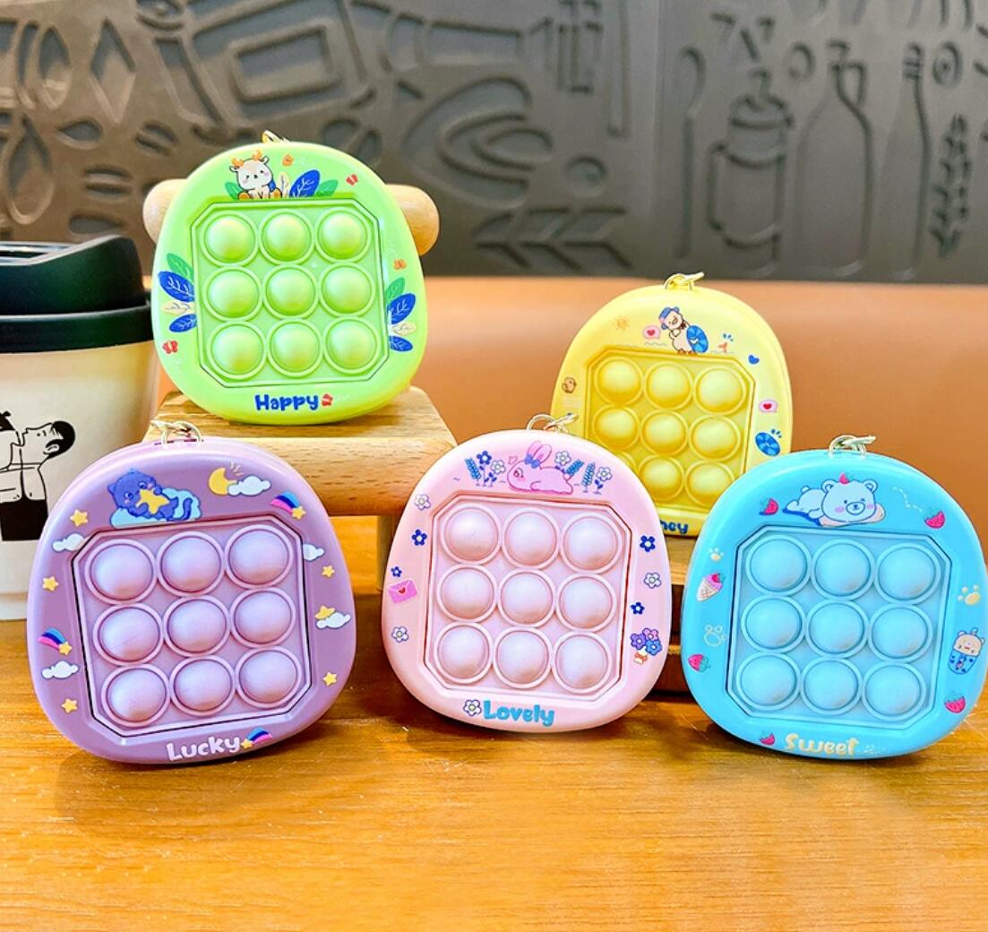 Animal bubble squeeze decompression toy keychain