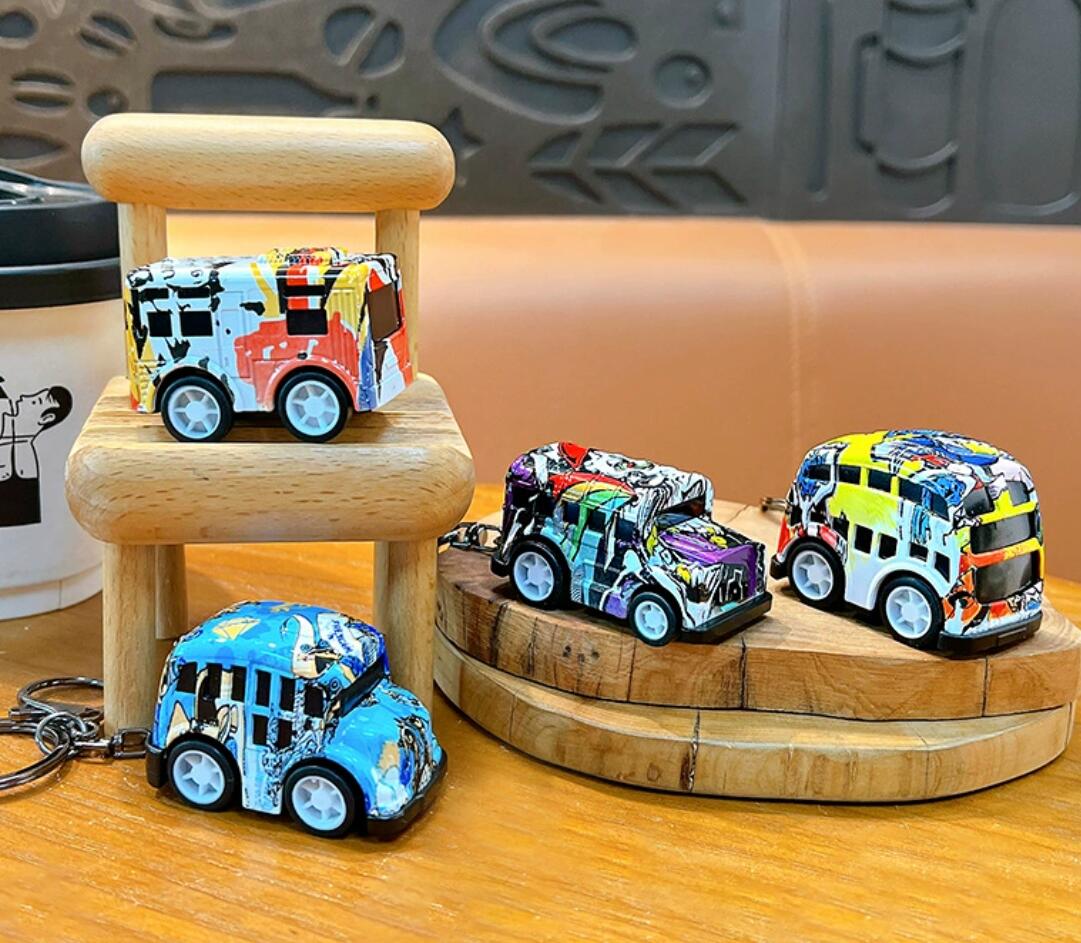 Graffiti car keychain
