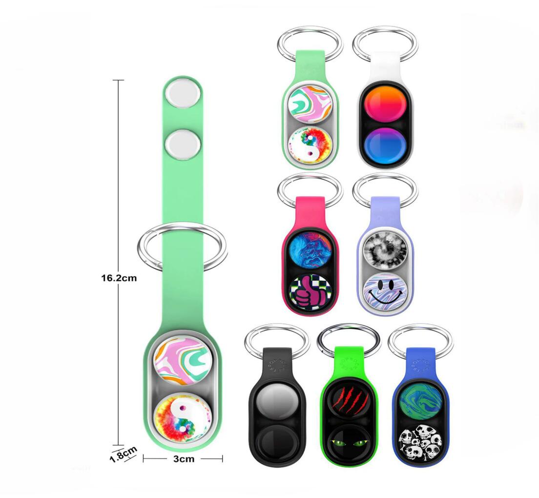 Finger decompression toy keychain