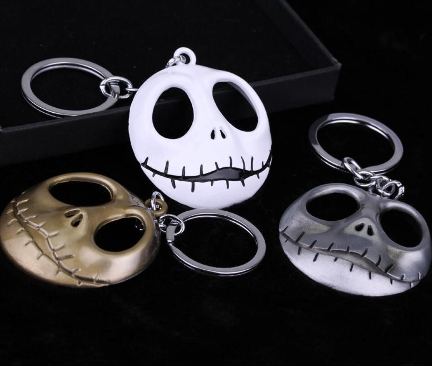 Christmas Horror Night Jack hollow skull keychain