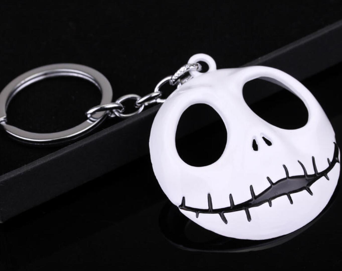 Christmas Horror Night Jack hollow skull keychain