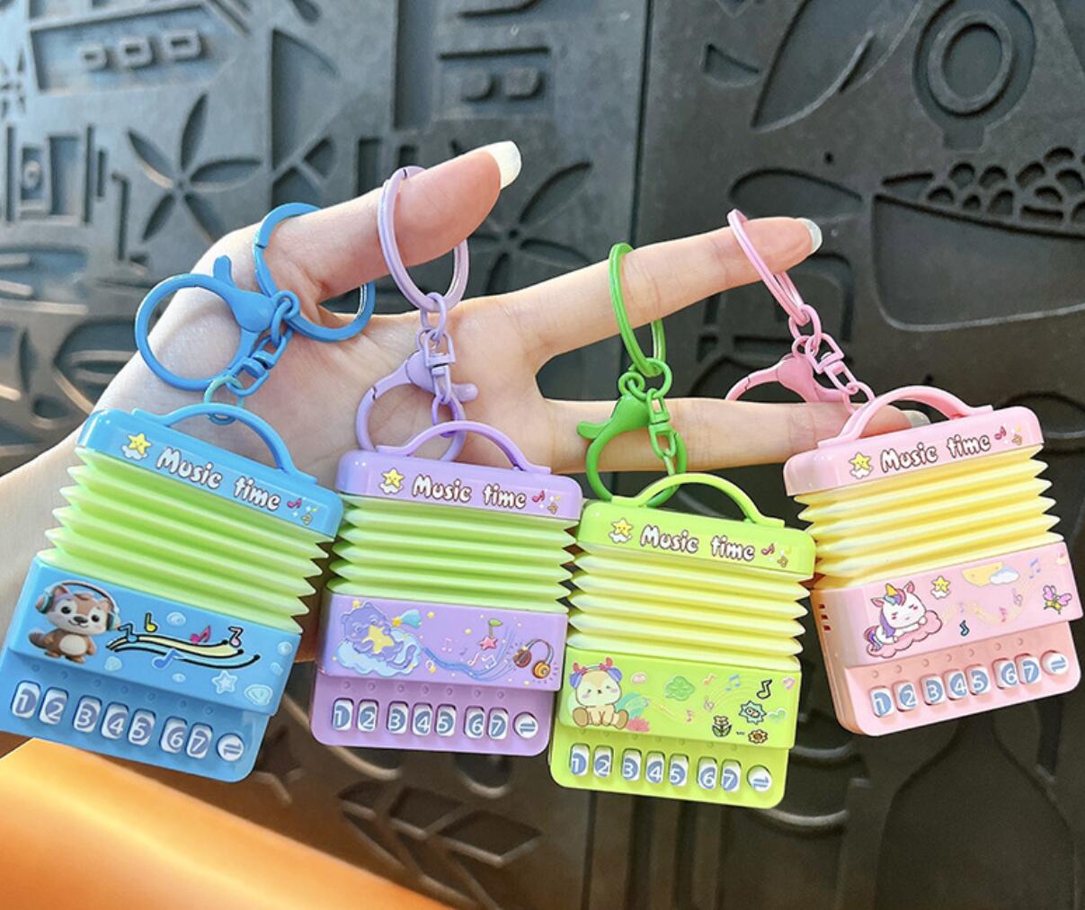 Playable Mini Accordion Keychain